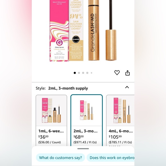 Unopened Grande Lash lash serum 2 ml - Picture 3 of 3